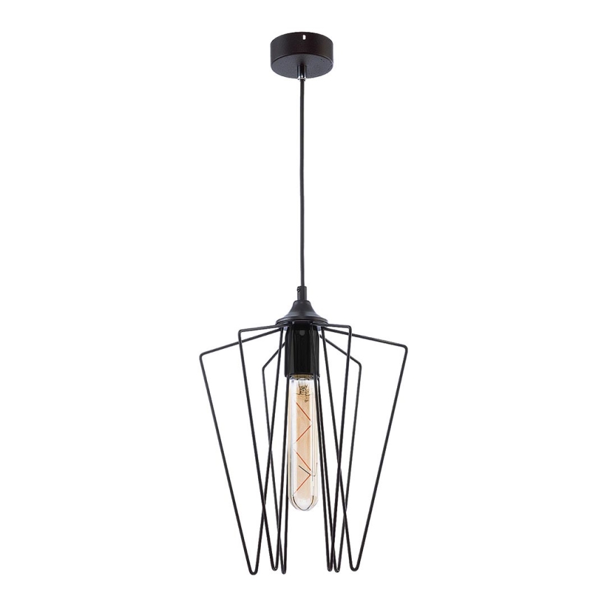 Jupiter 1641 - Lámpara colgante SAO 1xE27/60W/230V negro