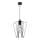 Jupiter 1641 - Lámpara colgante SAO 1xE27/60W/230V negro