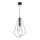 Jupiter 1661 - Lámpara colgante KAIR 1xE27/60W/230V negro/cromo brillante