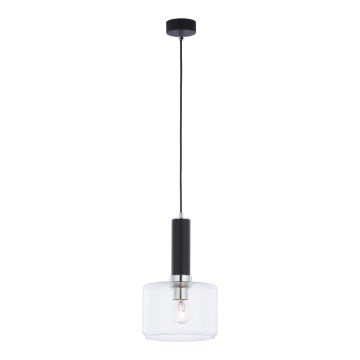 Jupiter 1855 - VA1 - Lámpara colgante VANES 1xE27/60W/230V cromo brillante/negro