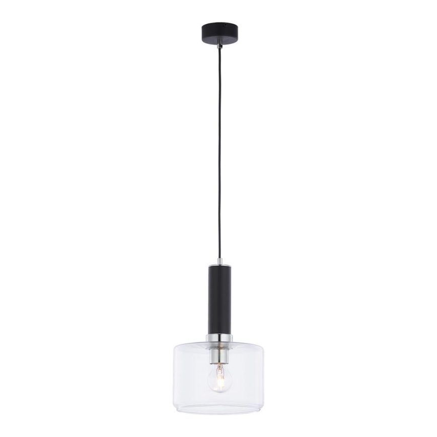 Jupiter 1855 - VA1 - Lámpara colgante VANES 1xE27/60W/230V cromo brillante/negro