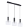 Jupiter 1857 - VA3 - Lámpara colgante VANES 3xE27/60W/230V cromo brillante/negro