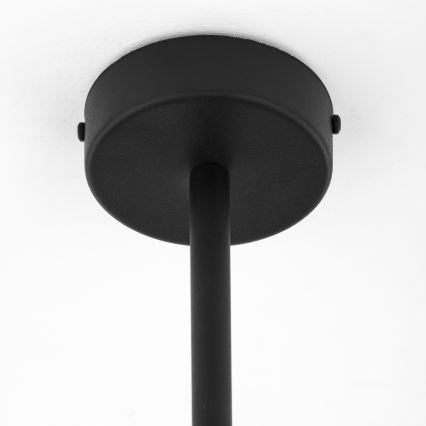 Jupiter 1974 - Lámpara colgante MOKA 3xGU10/10W/230V + 3xG9/10W/230V negro/cromo brillante