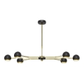 Jupiter 1979 - Lámpara de techo TIANA 6xGU10/10W/230V negro/dorado