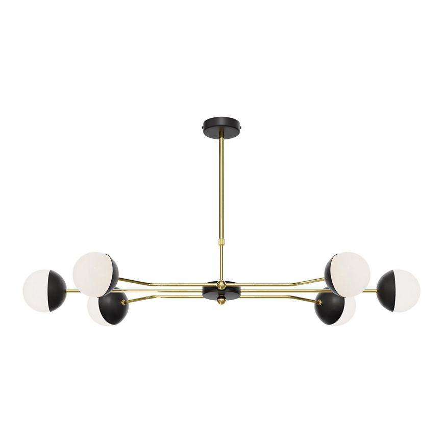 Jupiter 1981 - Lámpara de pie TRENTO 6xG9/10W/230V negro/dorado