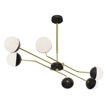 Jupiter 1981 - Lámpara de pie TRENTO 6xG9/10W/230V negro/dorado