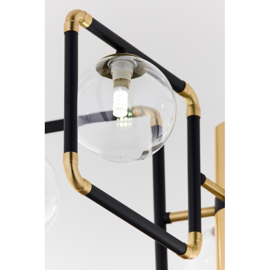 Jupiter 1985 - Lámpara colgante IBRA 5xG9/10W/230V negro/dorado