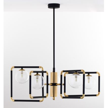 Jupiter 1985 - Lámpara colgante IBRA 5xG9/10W/230V negro/dorado