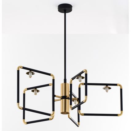 Jupiter 1985 - Lámpara colgante IBRA 5xG9/10W/230V negro/dorado