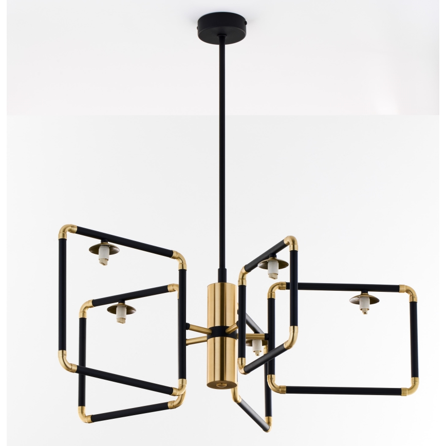 Jupiter 1985 - Lámpara colgante IBRA 5xG9/10W/230V negro/dorado