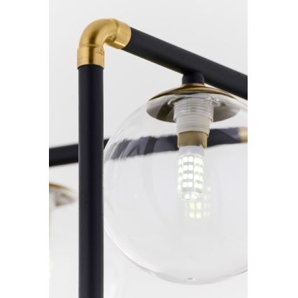 Jupiter 1985 - Lámpara colgante IBRA 5xG9/10W/230V negro/dorado