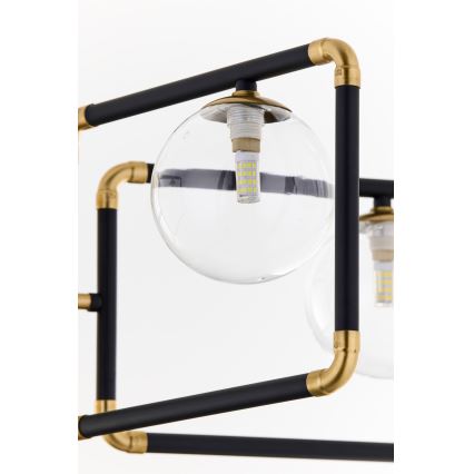 Jupiter 1985 - Lámpara colgante IBRA 5xG9/10W/230V negro/dorado