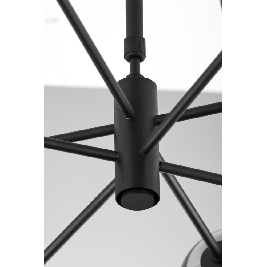 Jupiter 1994 - Lámpara colgante MOKA 4xGU10/10W/230V + 4xG9/10W/230V negro/beige