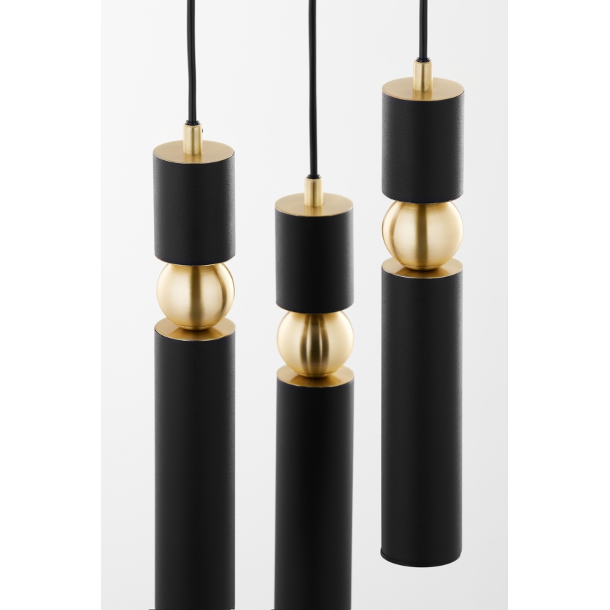 Jupiter 2013 - Lámpara colgante ALAS 3xGU10/10W/230V negro/dorado