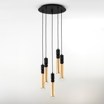 Jupiter 2017 - Lámpara colgante ALAS 5xGU10/10W/230V dorado/negro