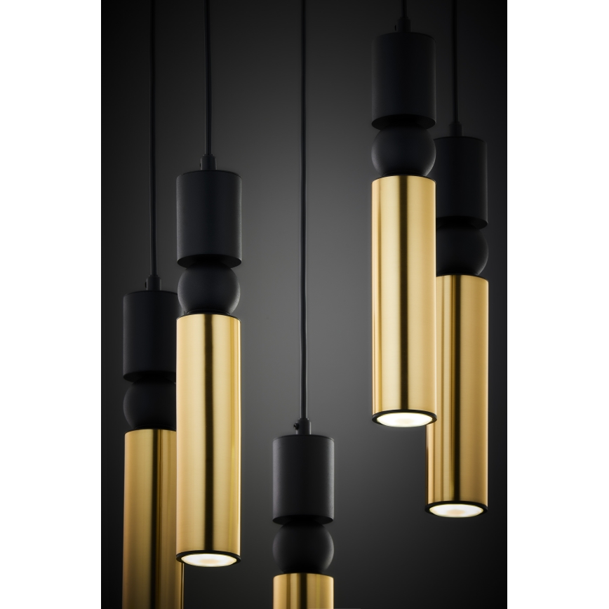 Jupiter 2017 - Lámpara colgante ALAS 5xGU10/10W/230V dorado/negro