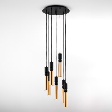 Jupiter 2018 - Lámpara colgante ALAS 7xGU10/10W/230V dorado/negro