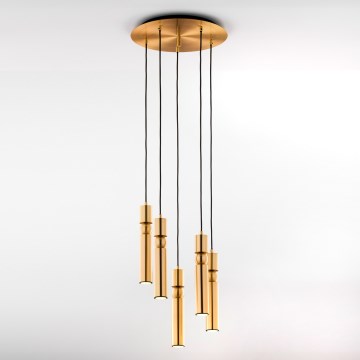 Jupiter 2020 - Lámpara colgante ALAS 5xGU10/10W/230V dorado