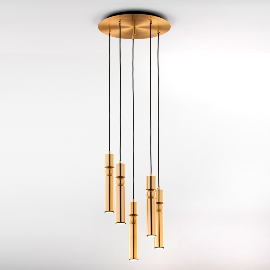 Jupiter 2020 - Lámpara colgante ALAS 5xGU10/10W/230V dorado