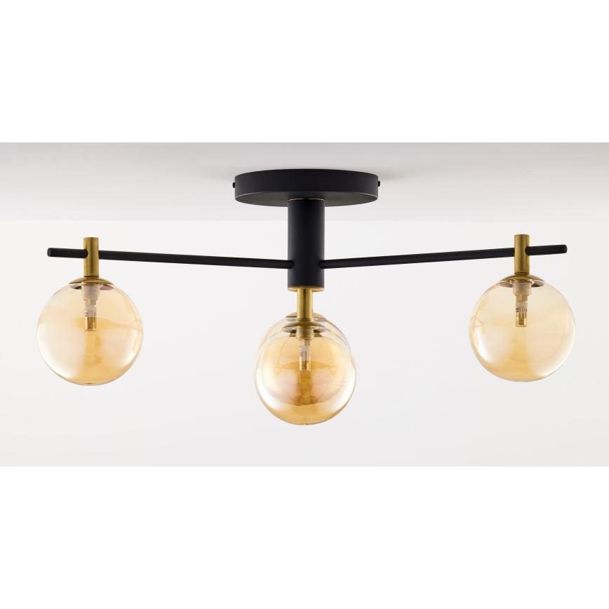 Jupiter 2031 - Lámpara de techo FIGARO 4xG9/10W/230V negro/dorado/beige
