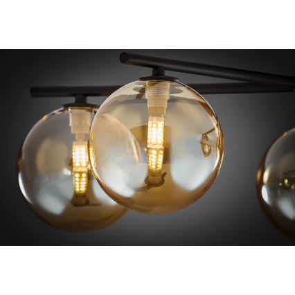 Jupiter 2047 - Lámpara de techo PRATO 5xG9/10W/230V negro/beige