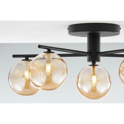 Jupiter 2047 - Lámpara de techo PRATO 5xG9/10W/230V negro/beige