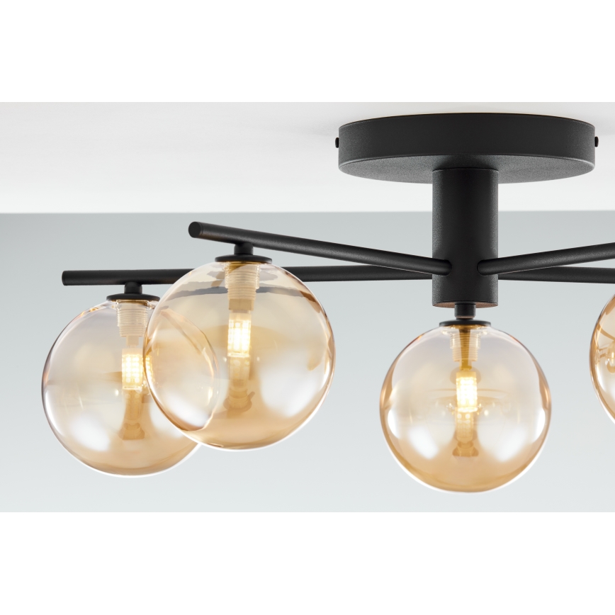 Jupiter 2047 - Lámpara de techo PRATO 5xG9/10W/230V negro/beige