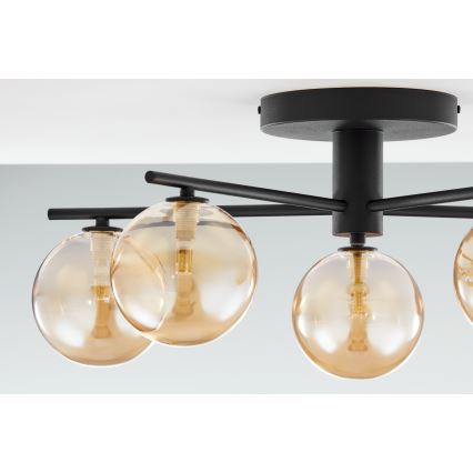 Jupiter 2047 - Lámpara de techo PRATO 5xG9/10W/230V negro/beige