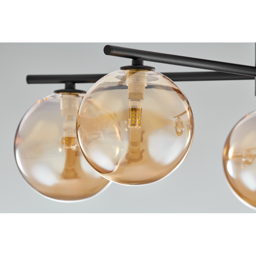 Jupiter 2047 - Lámpara de techo PRATO 5xG9/10W/230V negro/beige