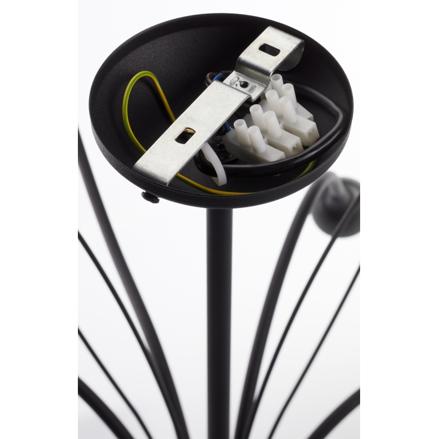 Jupiter 2056 - Lámpara colgante con barra GLORIOSA 10xG9/14W/230V negra