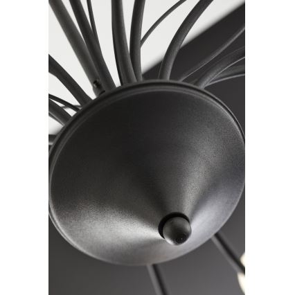 Jupiter 2057 - Lámpara colgante con cadena GLORIOSA 15xG9/14W/230V negra