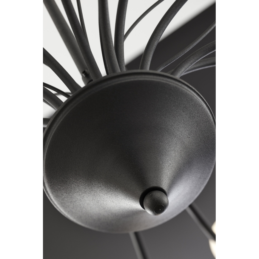 Jupiter 2057 - Lámpara colgante con cadena GLORIOSA 15xG9/14W/230V negra