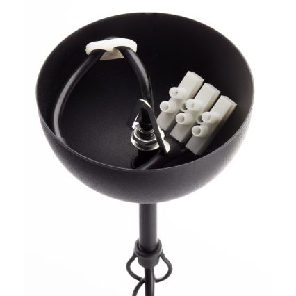 Jupiter 2057 - Lámpara colgante con cadena GLORIOSA 15xG9/14W/230V negra