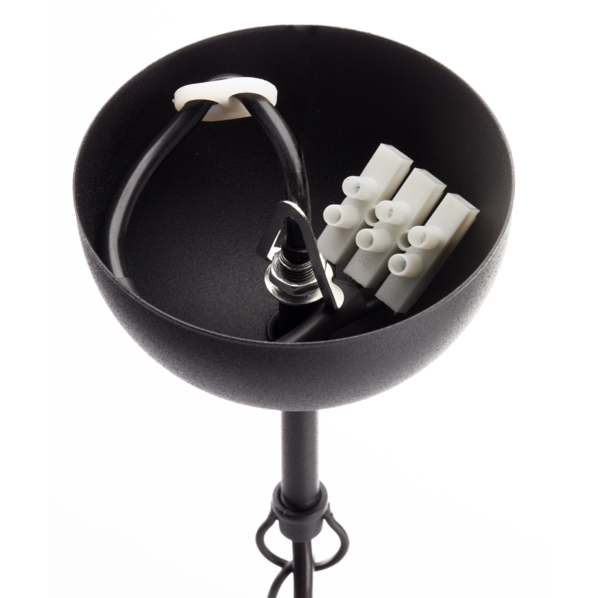 Jupiter 2057 - Lámpara colgante con cadena GLORIOSA 15xG9/14W/230V negra