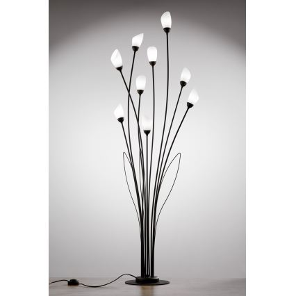 Jupiter 2058 - Lámpara de pie GLORIOSA 9xG9/14W/230V negra