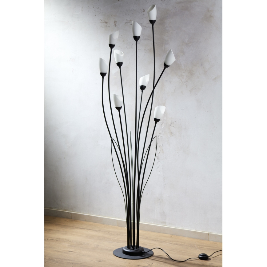 Jupiter 2058 - Lámpara de pie GLORIOSA 9xG9/14W/230V negra