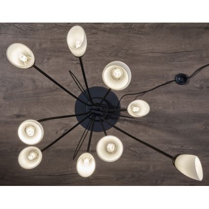 Jupiter 2058 - Lámpara de pie GLORIOSA 9xG9/14W/230V negra