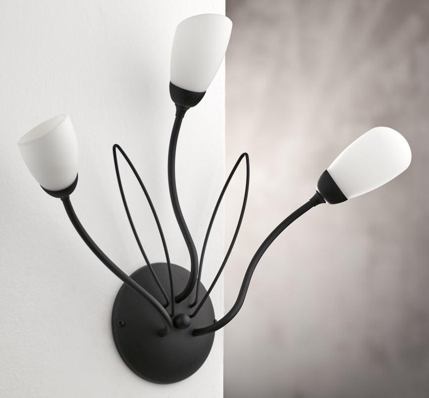 Jupiter 2059 - Aplique de pared GLORIOSA 3xG9/14W/230V negro