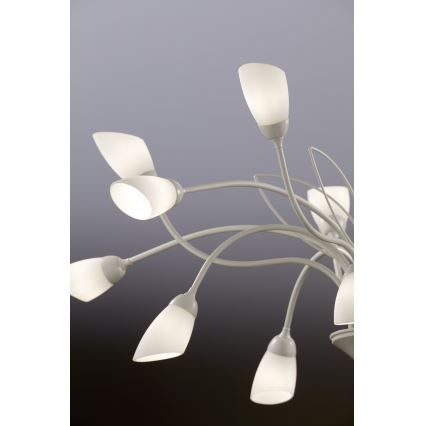 Jupiter 2062 - Lámpara colgante con cadena GLORIOSA 15xG9/14W/230V color crema