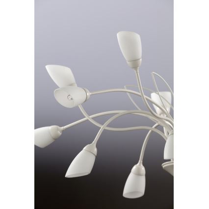 Jupiter 2062 - Lámpara colgante con cadena GLORIOSA 15xG9/14W/230V color crema