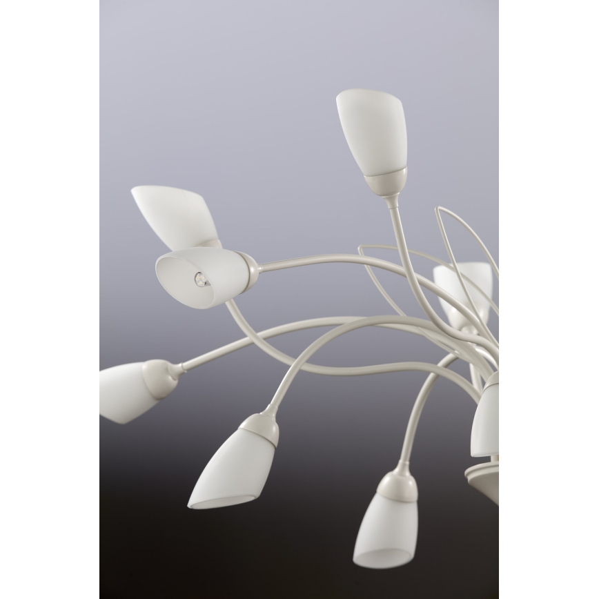 Jupiter 2062 - Lámpara colgante con cadena GLORIOSA 15xG9/14W/230V color crema