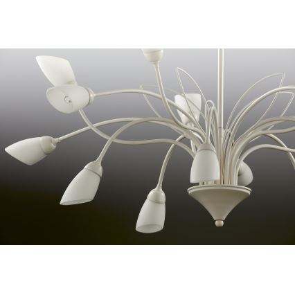 Jupiter 2062 - Lámpara colgante con cadena GLORIOSA 15xG9/14W/230V color crema