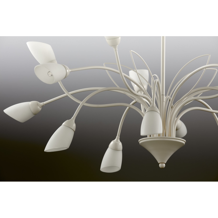 Jupiter 2062 - Lámpara colgante con cadena GLORIOSA 15xG9/14W/230V color crema