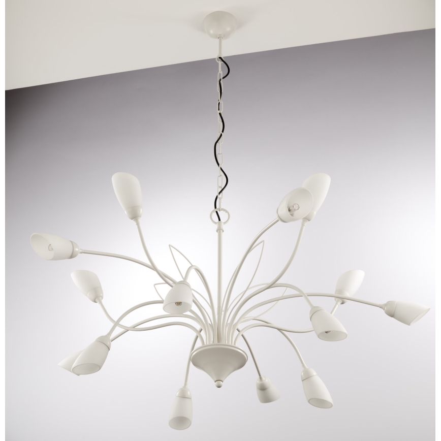 Jupiter 2062 - Lámpara colgante con cadena GLORIOSA 15xG9/14W/230V color crema