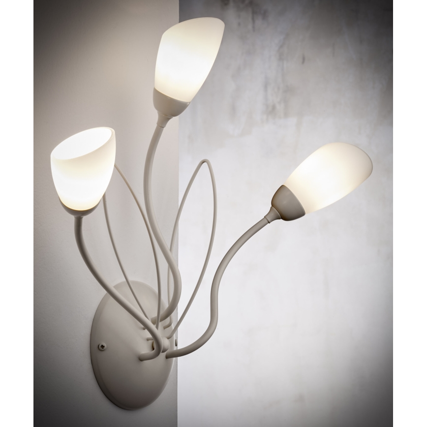 Jupiter 2064 - Aplique de pared GLORIOSA 3xG9/14W/230V en color crema