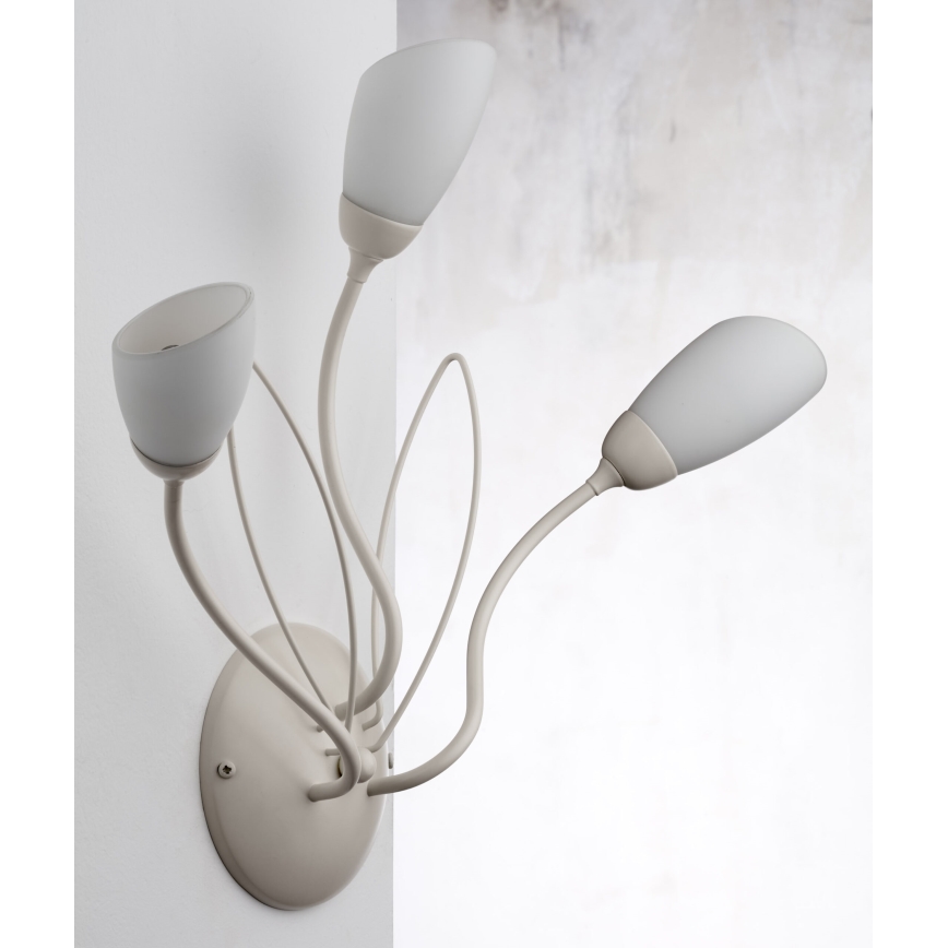 Jupiter 2064 - Aplique de pared GLORIOSA 3xG9/14W/230V en color crema