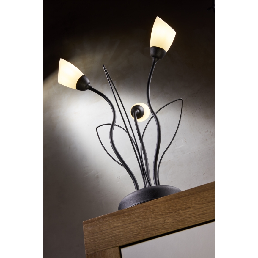 Jupiter 2065 - Lámpara de mesa GLORIOSA 3xG9/14W/230V negra