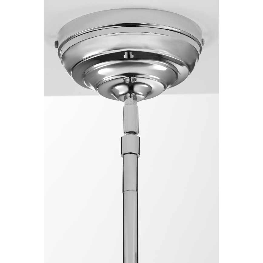 Jupiter 2071 - Lámpara de techo en varilla PLATINO 1xE27/15W/230V verde/cromo brillante