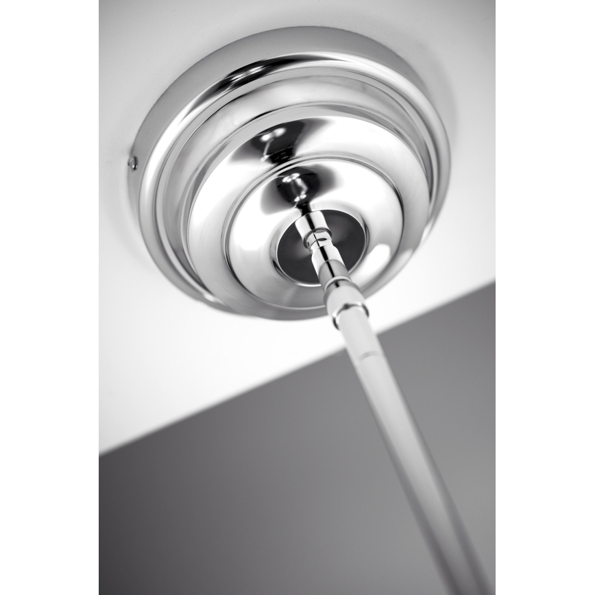 Jupiter 2072 - Lámpara de techo con barra PLATINO 3xE27/15W/230V verde/cromo brillante