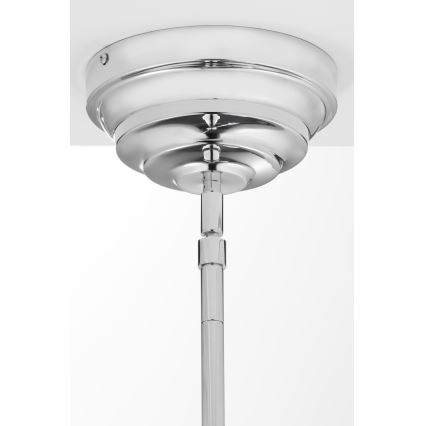 Jupiter 2072 - Lámpara de techo con barra PLATINO 3xE27/15W/230V verde/cromo brillante